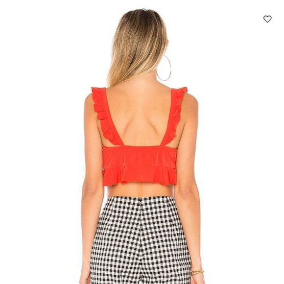 NastyGal Ruffle Crop Top - Picture 4 of 8